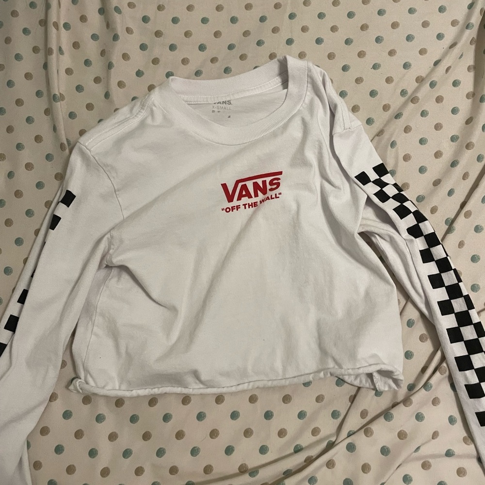 VANS cropped long sleeve shirt XS